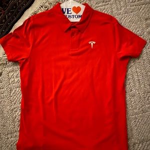TESLA FANS ATTIRE- POLOS/MED- DRESS SHIRT/LARGE